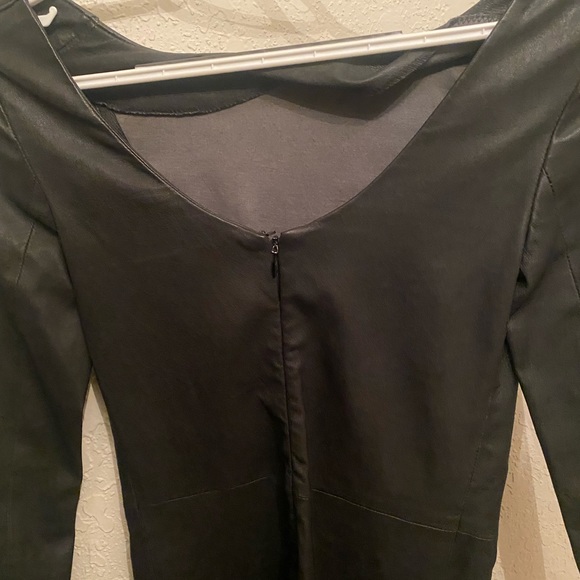 Maje AMAZING Leather Mini Dress Excellent Condition. S - Picture 5 of 6